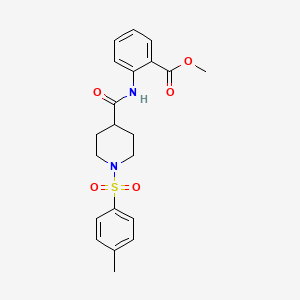 Methyl 2-[1-(4-methylbenzenesulfonyl)piperidine-4-amido]benzoate