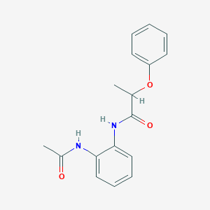 molecular formula C17H18N2O3 B399758 N-[2-(acetylamino)phenyl]-2-phenoxypropanamide 
