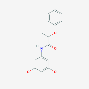 molecular formula C17H19NO4 B399761 N-(3,5-dimethoxyphenyl)-2-phenoxypropanamide 