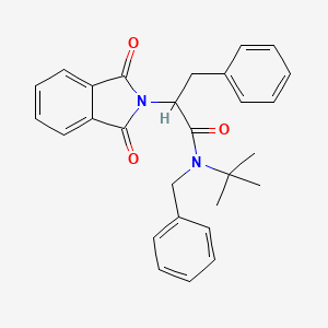 N-benzyl-N-(tert-butyl)-2-(1,3-dioxo-1,3-dihydro-2H-isoindol-2-yl)-3-phenylpropanamide