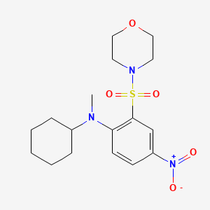 N-cyclohexyl-N-methyl-2-morpholin-4-ylsulfonyl-4-nitroaniline