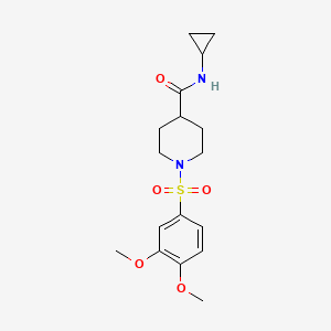 N-cyclopropyl-1-[(3,4-dimethoxyphenyl)sulfonyl]-4-piperidinecarboxamide