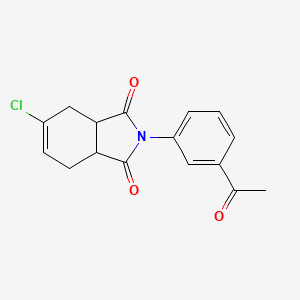 2-(3-Acetylphenyl)-5-chloro-3a,4,7,7a-tetrahydroisoindole-1,3-dione