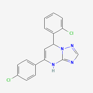 7-(2-chlorophenyl)-5-(4-chlorophenyl)-4,7-dihydro[1,2,4]triazolo[1,5-a]pyrimidine