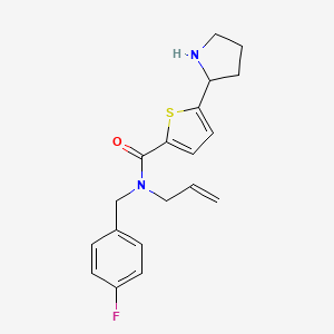 N-allyl-N-(4-fluorobenzyl)-5-(2-pyrrolidinyl)-2-thiophenecarboxamide hydrochloride