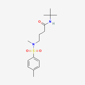 N-(tert-butyl)-4-{methyl[(4-methylphenyl)sulfonyl]amino}butanamide