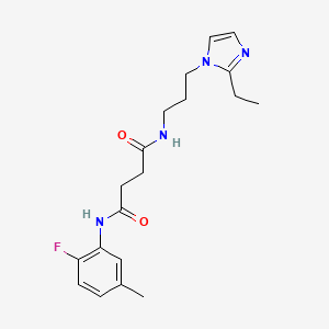 N-[3-(2-ethyl-1H-imidazol-1-yl)propyl]-N'-(2-fluoro-5-methylphenyl)succinamide