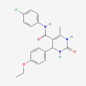 N-(4-chlorophenyl)-4-(4-ethoxyphenyl)-6-methyl-2-oxo-1,2,3,4-tetrahydro-5-pyrimidinecarboxamide