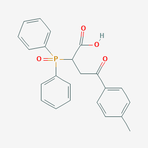 molecular formula C23H21O4P B3997734 2-(diphenylphosphoryl)-4-(4-methylphenyl)-4-oxobutanoic acid 