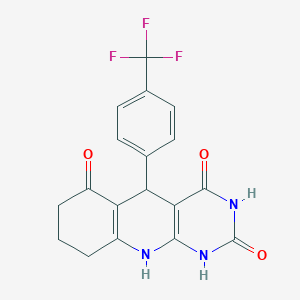 5-[4-(trifluoromethyl)phenyl]-5,8,9,10-tetrahydropyrimido[4,5-b]quinoline-2,4,6(1H,3H,7H)-trione