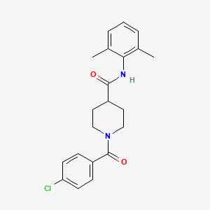 1-[(4-chlorophenyl)carbonyl]-N-(2,6-dimethylphenyl)piperidine-4-carboxamide