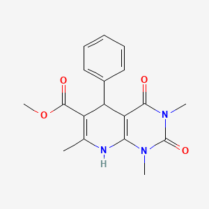 methyl 1,3,7-trimethyl-2,4-dioxo-5-phenyl-1,2,3,4,5,8-hexahydropyrido[2,3-d]pyrimidine-6-carboxylate