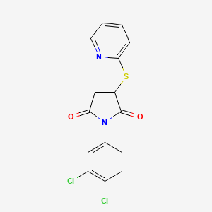 1-(3,4-Dichlorophenyl)-3-(2-pyridylthio)azolidine-2,5-dione