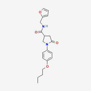 1-(4-butoxyphenyl)-N-(furan-2-ylmethyl)-5-oxopyrrolidine-3-carboxamide