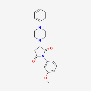 1-(3-Methoxyphenyl)-3-(4-phenylpiperazin-1-yl)pyrrolidine-2,5-dione