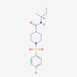 N-(sec-butyl)-1-[(4-chlorophenyl)sulfonyl]-4-piperidinecarboxamide