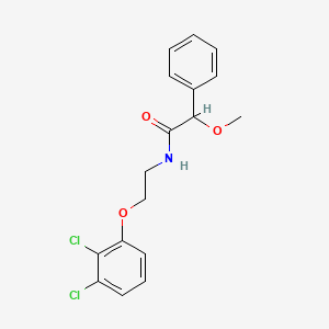 N-[2-(2,3-dichlorophenoxy)ethyl]-2-methoxy-2-phenylacetamide