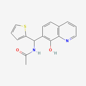 N-[(8-hydroxyquinolin-7-yl)-thiophen-2-ylmethyl]acetamide