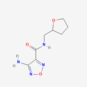 4-amino-N-(tetrahydro-2-furanylmethyl)-1,2,5-oxadiazole-3-carboxamide