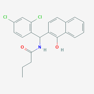 N-[(2,4-dichlorophenyl)-(1-hydroxynaphthalen-2-yl)methyl]butanamide