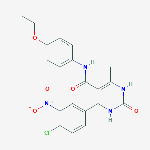 4-(4-chloro-3-nitrophenyl)-N-(4-ethoxyphenyl)-6-methyl-2-oxo-3,4-dihydro-1H-pyrimidine-5-carboxamide