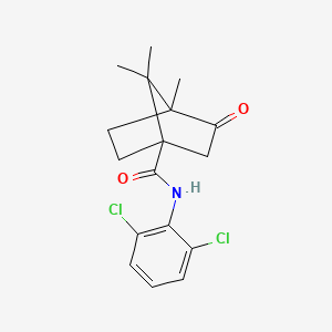 N-(2,6-dichlorophenyl)-4,7,7-trimethyl-3-oxobicyclo[2.2.1]heptane-1-carboxamide