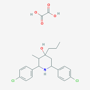 2,6-bis(4-chlorophenyl)-3-methyl-4-propyl-4-piperidinol ethanedioate (salt)