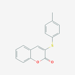 molecular formula C16H12O2S B399821 3-[(4-methylphenyl)sulfanyl]-2H-chromen-2-one 