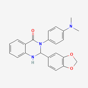 2-(1,3-benzodioxol-5-yl)-3-[4-(dimethylamino)phenyl]-2,3-dihydroquinazolin-4(1H)-one