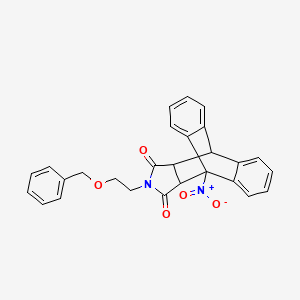 1-nitro-17-(2-phenylmethoxyethyl)-17-azapentacyclo[6.6.5.02,7.09,14.015,19]nonadeca-2,4,6,9,11,13-hexaene-16,18-dione