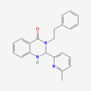 2-(6-methyl-2-pyridinyl)-3-(2-phenylethyl)-2,3-dihydro-4(1H)-quinazolinone