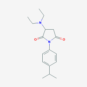 molecular formula C17H24N2O2 B399826 3-(Diethylamino)-1-(4-isopropylphenyl)-2,5-pyrrolidinedione 