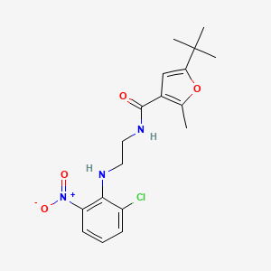 5-Tert-butyl-N-{2-[(2-chloro-6-nitrophenyl)amino]ethyl}-2-methylfuran-3-carboxamide