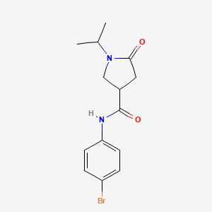 N-(4-Bromophenyl)-5-oxo-1-(propan-2-YL)pyrrolidine-3-carboxamide