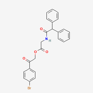 2-(4-bromophenyl)-2-oxoethyl N-(diphenylacetyl)glycinate