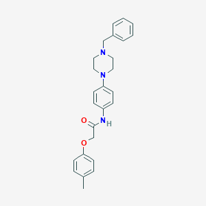 molecular formula C26H29N3O2 B399829 N-[4-(4-benzylpiperazin-1-yl)phenyl]-2-(4-methylphenoxy)acetamide 