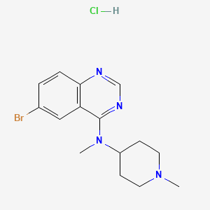 6-bromo-N-methyl-N-(1-methyl-4-piperidinyl)-4-quinazolinamine hydrochloride