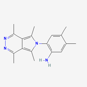 4,5-dimethyl-2-(1,4,5,7-tetramethyl-6H-pyrrolo[3,4-d]pyridazin-6-yl)aniline