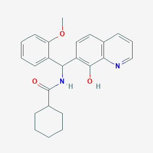 N-[(8-hydroxyquinolin-7-yl)-(2-methoxyphenyl)methyl]cyclohexanecarboxamide