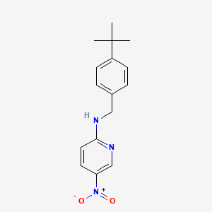 molecular formula C16H19N3O2 B3998317 N-(4-tert-butylbenzyl)-5-nitropyridin-2-amine 