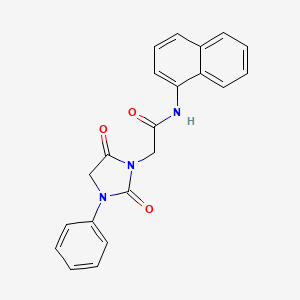 2-(2,5-DIOXO-3-PHENYL-1-IMIDAZOLIDINYL)-N~1~-(1-NAPHTHYL)ACETAMIDE