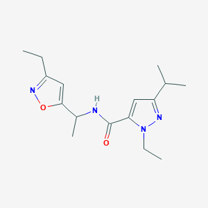 1-ethyl-N-[1-(3-ethylisoxazol-5-yl)ethyl]-3-isopropyl-1H-pyrazole-5-carboxamide