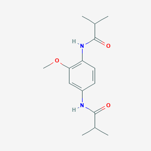 molecular formula C15H22N2O3 B399837 N-[4-(isobutyrylamino)-2-methoxyphenyl]-2-methylpropanamide 