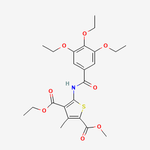 4-ethyl 2-methyl 3-methyl-5-[(3,4,5-triethoxybenzoyl)amino]-2,4-thiophenedicarboxylate