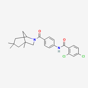 2,4-dichloro-N-{4-[(1,3,3-trimethyl-6-azabicyclo[3.2.1]oct-6-yl)carbonyl]phenyl}benzamide