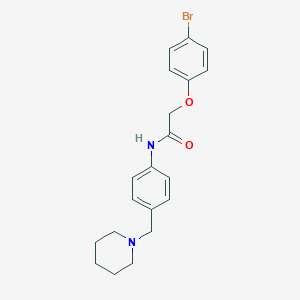 molecular formula C20H23BrN2O2 B399839 2-(4-bromophenoxy)-N-[4-(piperidin-1-ylmethyl)phenyl]acetamide 