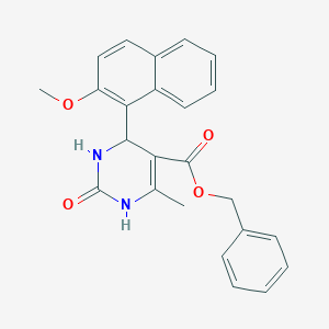 benzyl 4-(2-methoxynaphthalen-1-yl)-6-methyl-2-oxo-3,4-dihydro-1H-pyrimidine-5-carboxylate