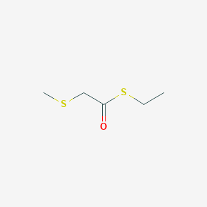 molecular formula C5H10OS2 B039984 Ethanethioic acid, (methylthio)-, S-ethyl ester CAS No. 119152-81-7