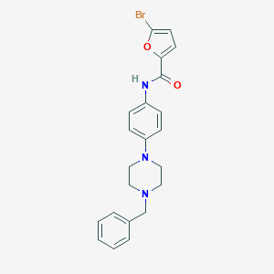 molecular formula C22H22BrN3O2 B399840 N-[4-(4-benzylpiperazin-1-yl)phenyl]-5-bromofuran-2-carboxamide CAS No. 640239-55-0