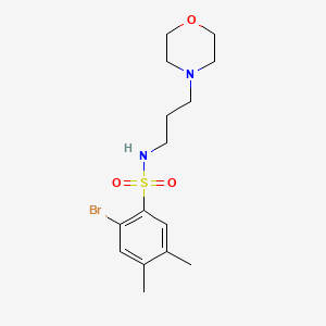 [(2-Bromo-4,5-dimethylphenyl)sulfonyl](3-morpholin-4-ylpropyl)amine